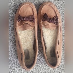 UGG Women's Tan Moccasin Slippers